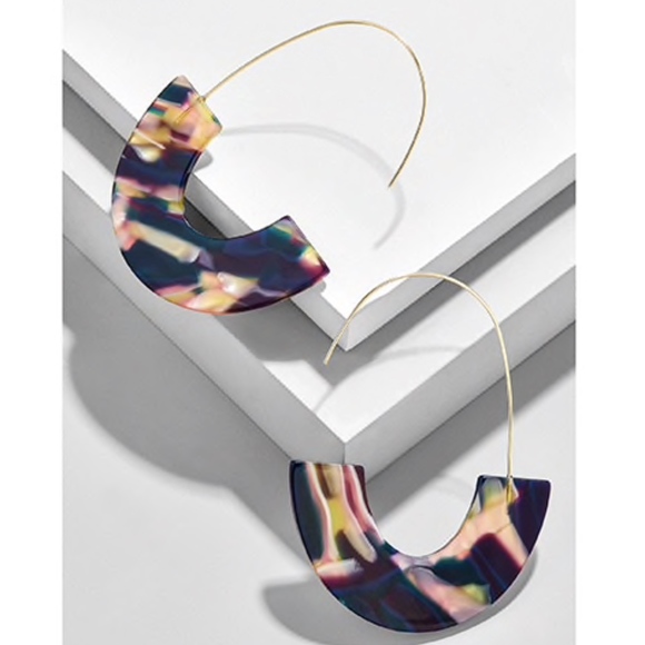 Jewelry - Acrylic Tortoise Shell Resin Earrings